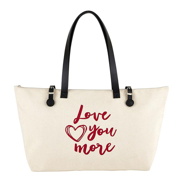 Love You More - Weekender Tote Bag - 2 Pieces Per Package