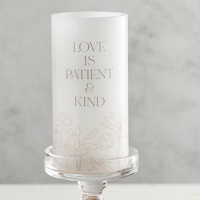 Love is Patient & Kind LED Candle - 2 Pieces Per Package