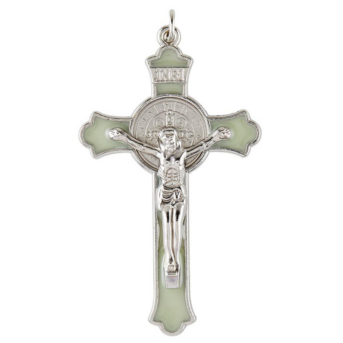 Luminous Saint Benedict Crucifix - 12 Pieces Per Package
