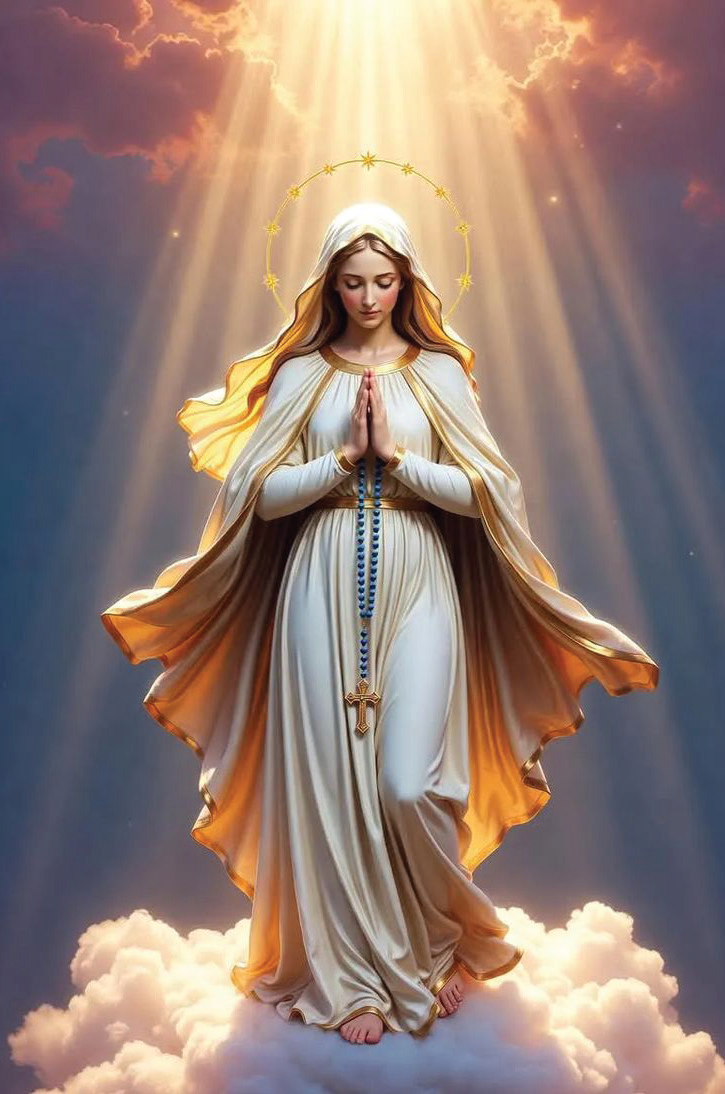 MC 45 Stock Mass Card – Blessed Virgin Mary | Catholic Parish Mass Cards 4x6 & 5x7