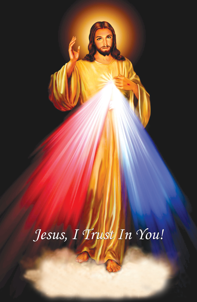 MC 48 Stock Mass Card – Divine Mercy | Catholic Parish Mass Cards 4x6 & 5x7