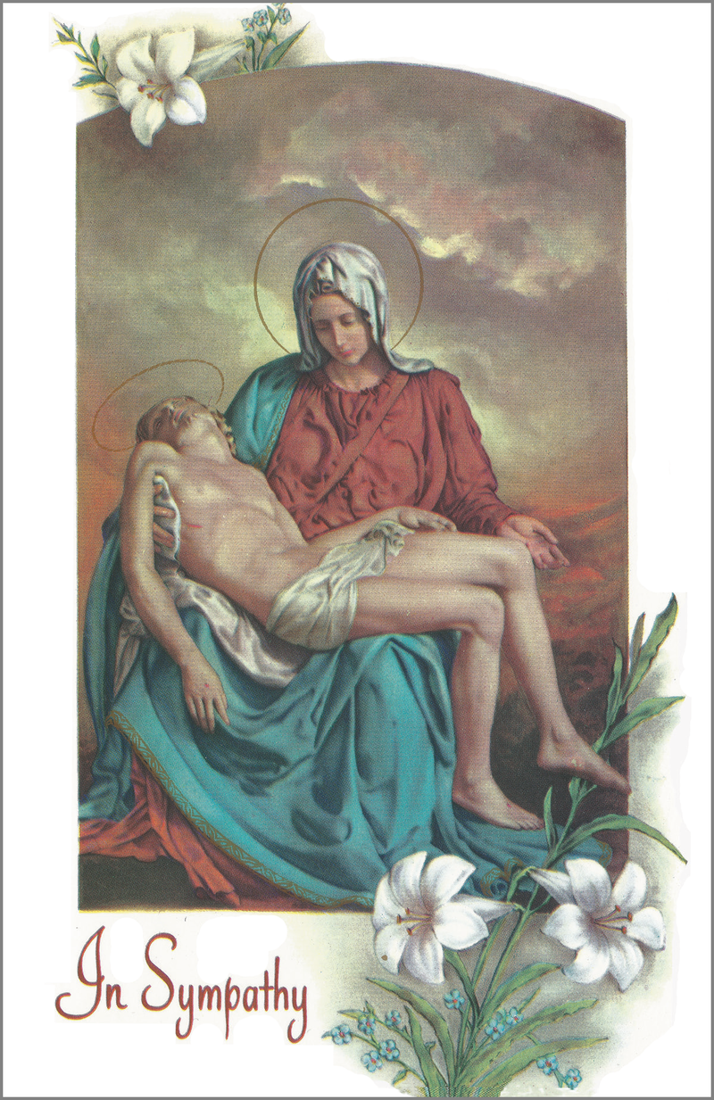 MC 64 Stock Mass Card – Our Lady of Sorrows | Catholic Parish Mass Cards 4x6 & 5x7