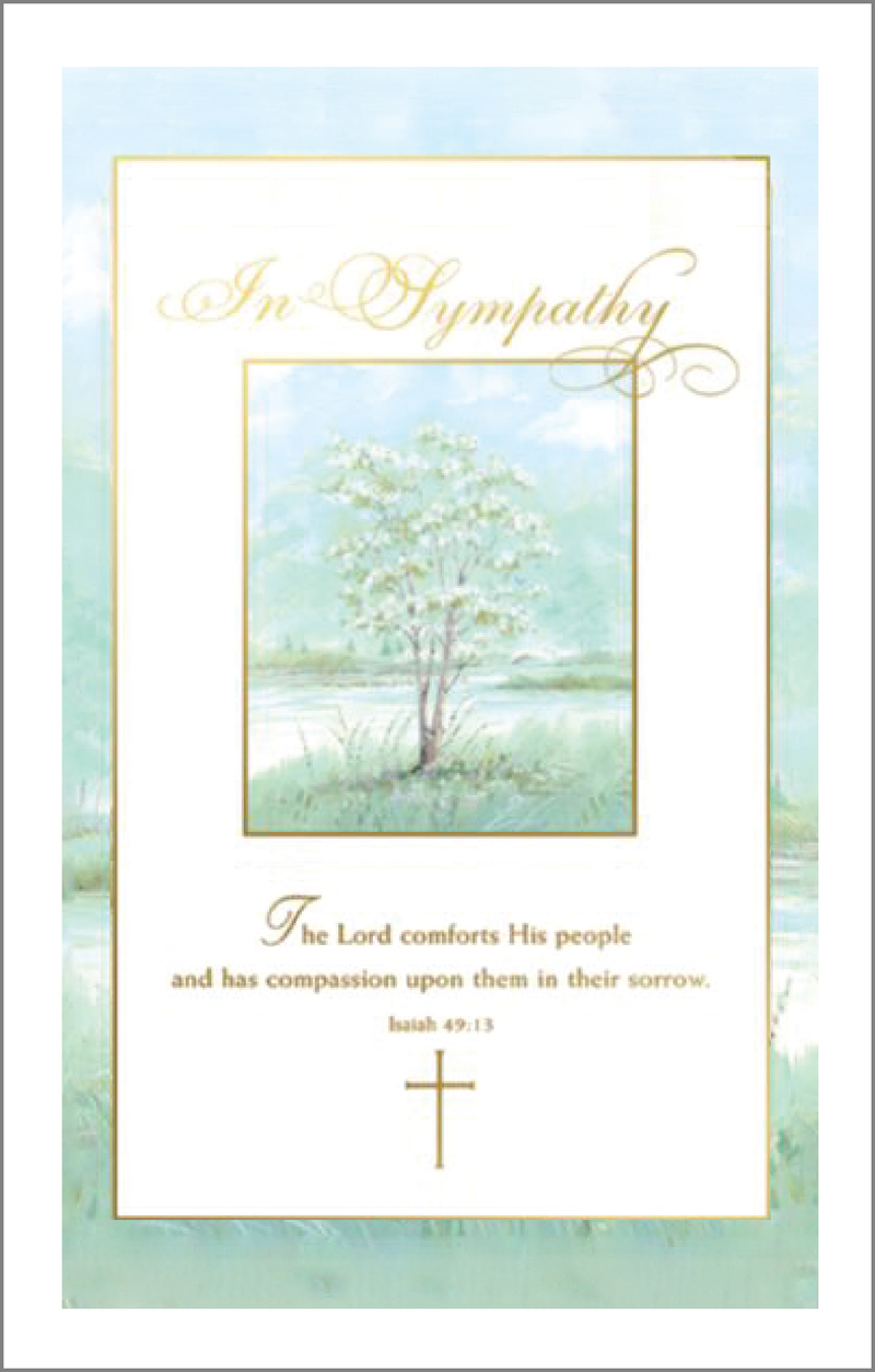 MC 65 Stock Mass Card – The Lord is My Comfort | Catholic Parish Mass Cards 4x6 & 5x7