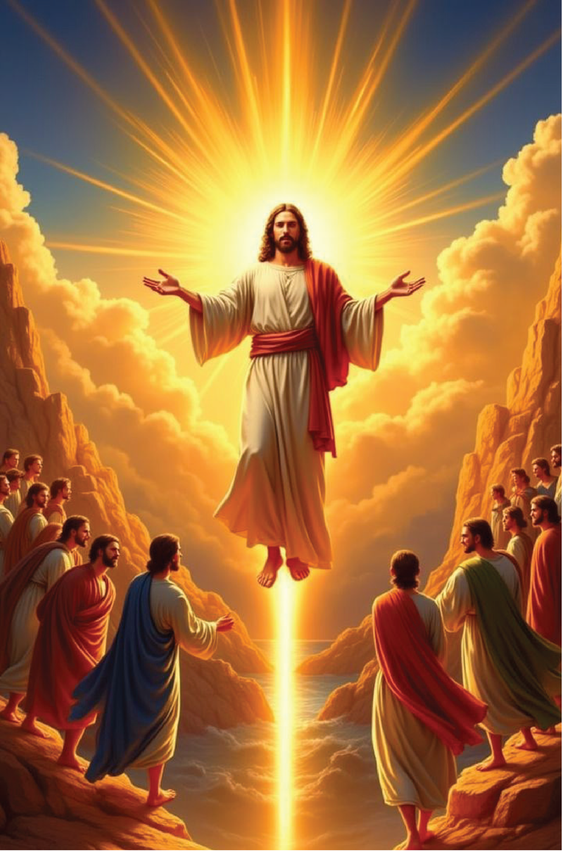 MC 66 Stock Mass Card – The Glorious Ascension | Catholic Parish Mass Cards 4x6 & 5x7