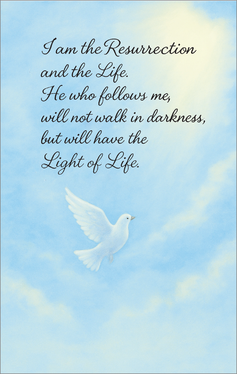 MC 68 Stock Mass Card – Light of Eternal Life | Catholic Parish Mass Cards 4x6 & 5x7