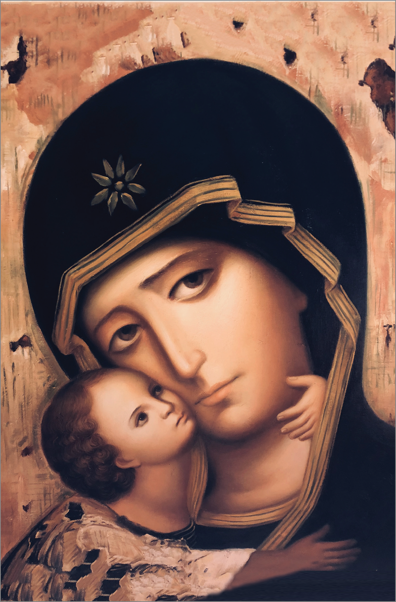 MC 71 Stock Mass Card – Our Lady of the Holy Rosary | Catholic Parish Mass Cards 4x6 & 5x7