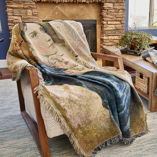 Madonna of The Streets Tapestry Throw Blanket