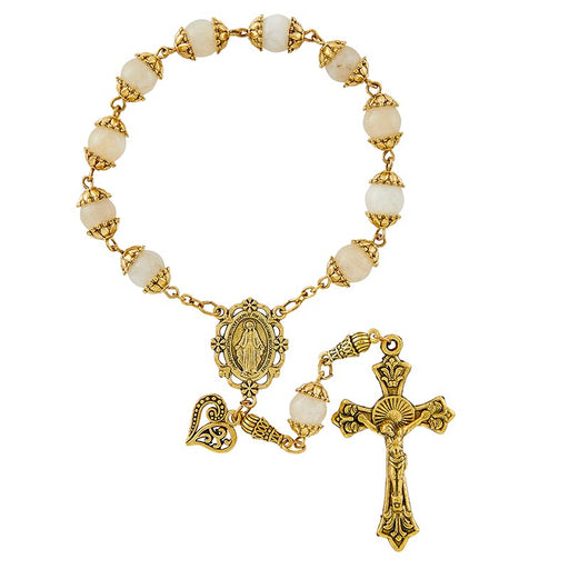 Mantle Of Mary Decade Rosary - Ivory