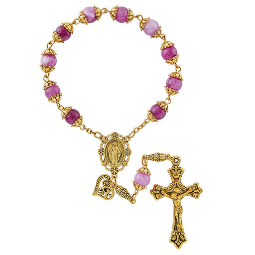 Mantle Of Mary Decade Rosary - Violet