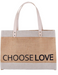 Market Tote with 9" Drop Handle - Choose Love