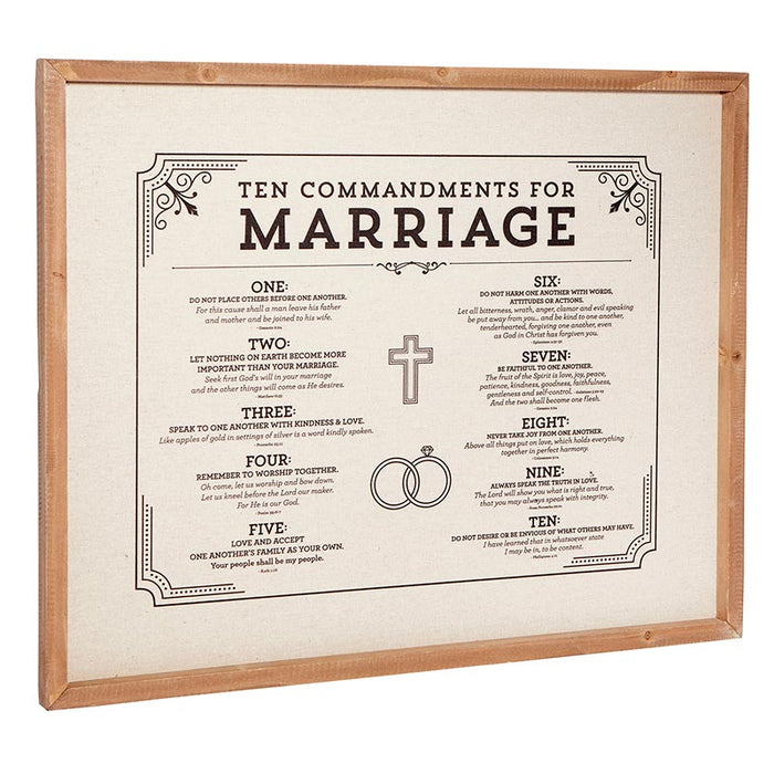 Marriage Ten Commandments 2 Pieces Per Package — Agapao Store