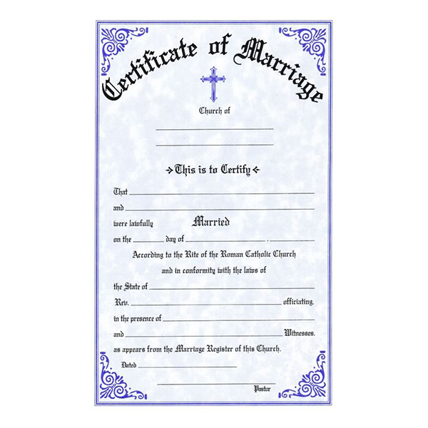 Marriage Certificate Stock - #312
