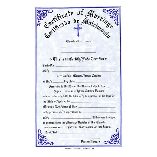 Marriage Certificate Stock - #312