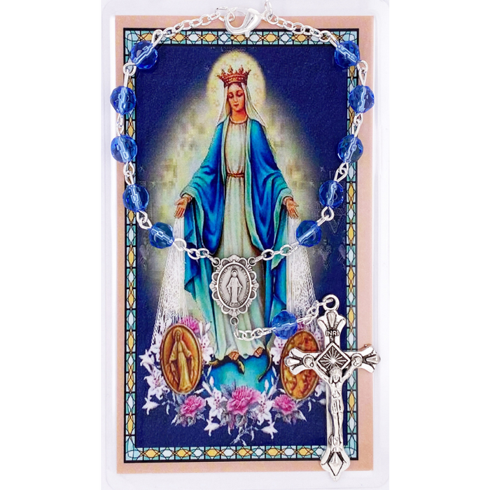 Miraculous Auto Rosary with Card Set