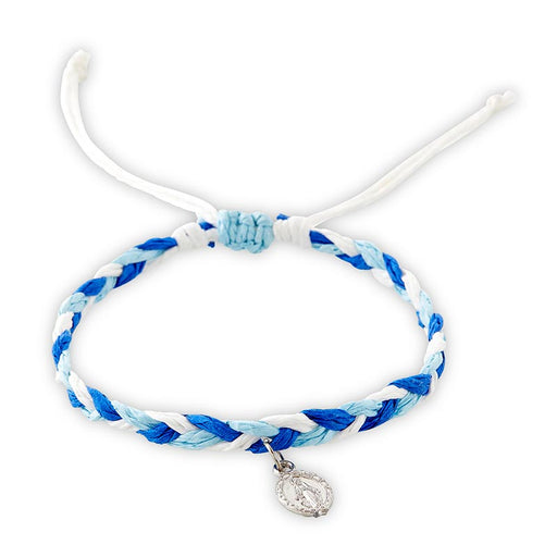 Miraculous Medal Colorful Braided Bracelet