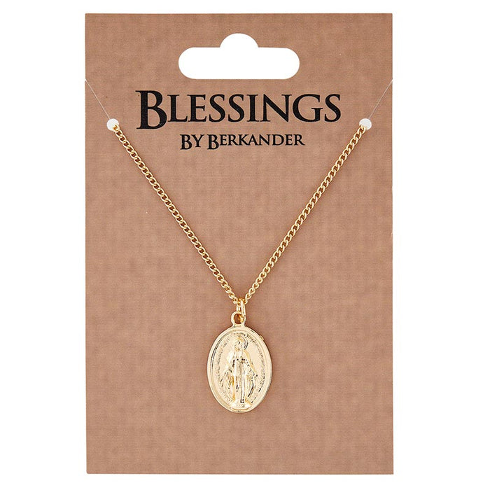 Miraculous Medal Gold Necklace