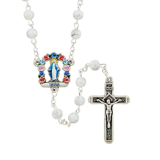 Miraculous Medal Rosary - Capri Collection