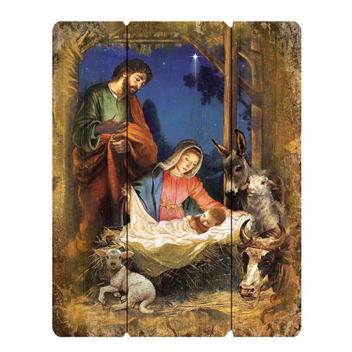 Nativity Wood Pallet Sign Catholic Gifts Catholic Presents Gifts for all occasion