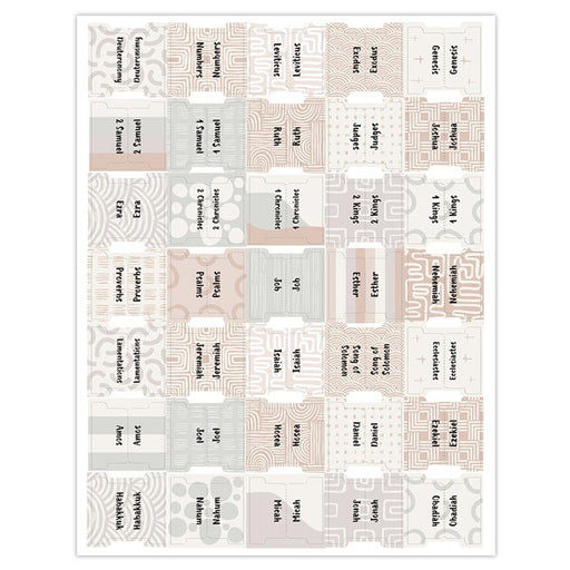 Neutral Bible Tabs - 12 Pieces Per Package