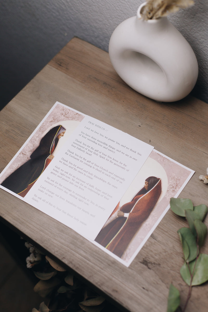 Blessed is She Visitation Prayer Card // 3-Pack