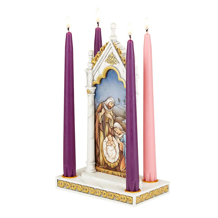 O Little Town Of Bethlehem Advent Candleholder - The Holy Family Candleholder