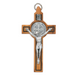 Olive wood Crucifix with St. Benedict Medal