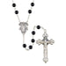 Onyx Gemstone Rosary with Miraculous Medal Center