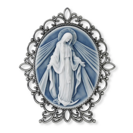 Our Lady Of Grace Cameo Desk Stand Our Lady Of Grace Cameo Stand Mother's Day Present Mother's Day Gift Mother's Day special item Mother's Day Our Lady Of Grace Desk Stand