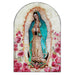 Our Lady Of Guadalupe Arched Wood Plaque