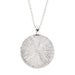 Our Lady Of Guadalupe Silver Necklace with Art Tile Round Pendant
