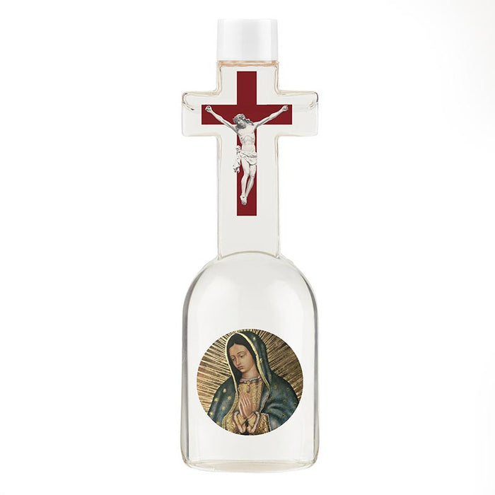 Nuestra Señora De Guadalupe Botella De Agua Bendita Adornada