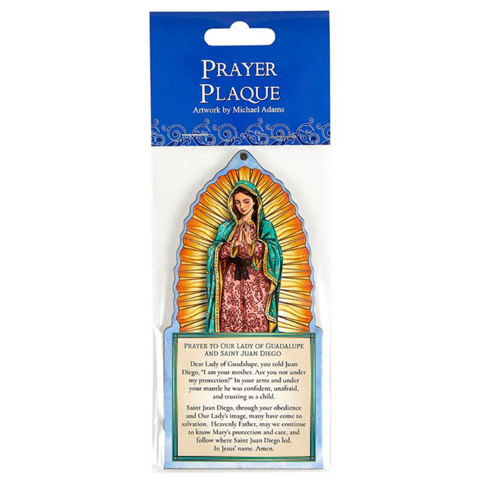Our Lady Of Guadalupe Plaque - 6 Pieces Per Package