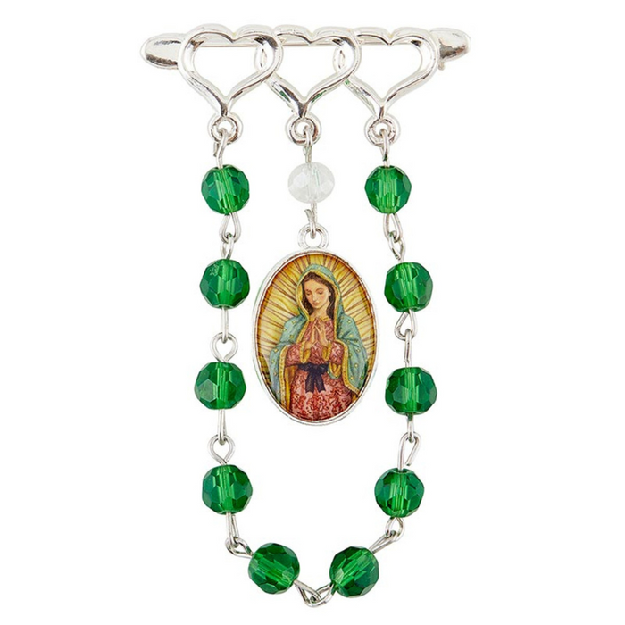 Our Lady Of Guadalupe Rosary Broach - 6 Pieces Per Package