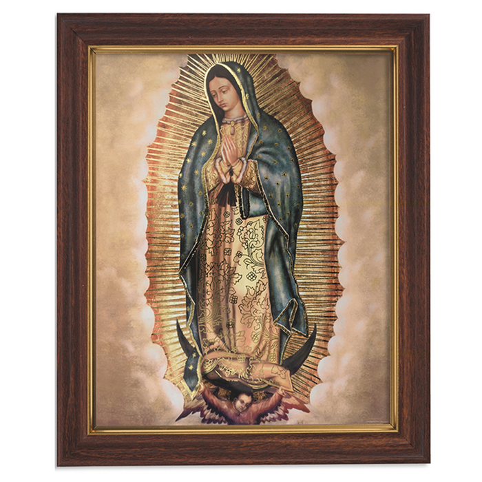 Our Lady Of Guadalupe Woodtone Finish Frame