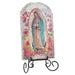 Our Lady of Guadalupe Arched Tile Plaque with Stand