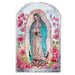 Our Lady of Guadalupe Arched Tile Plaque with Stand