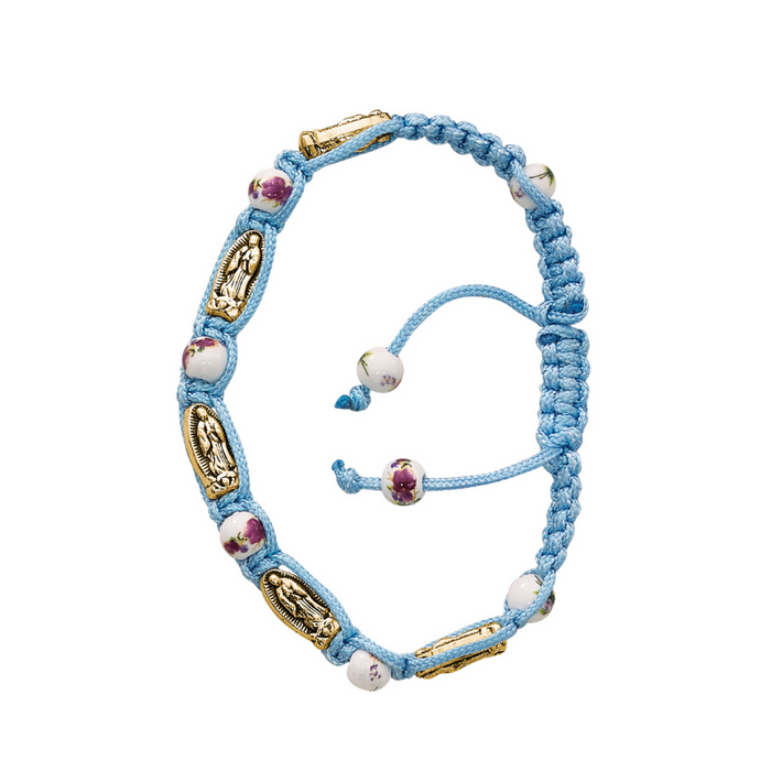 Our Lady of Guadalupe Bracelet made with an adjustable cord that features an Our Lady of Guadalupe Beads a perfect gift to your sister friends or family on any occasion or celebration