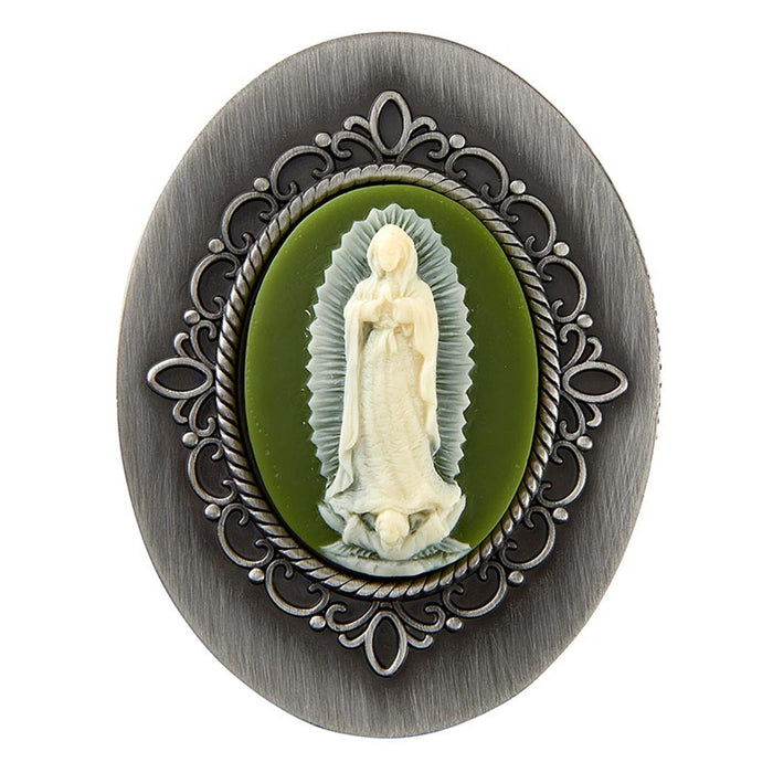 Our Lady of Guadalupe Cameo Rosary Box - 2 Pieces Per Package