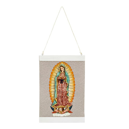 Our Lady of Guadalupe Canvas Wall Decor - Gray Background