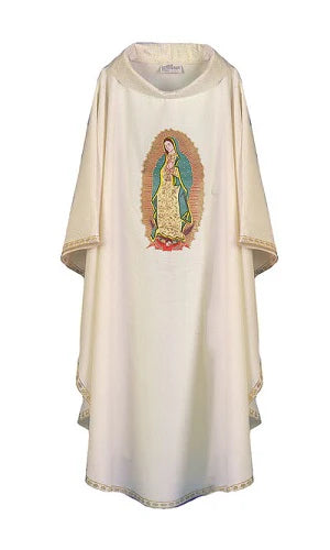 Our Lady of Guadalupe Hand Embroidered Chasuble or Dalmatic