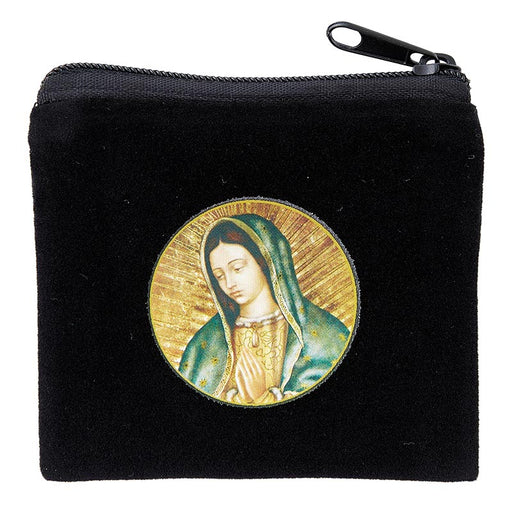 Our Lady of Guadalupe Printed Rosary Case - 24 Pieces Per Package