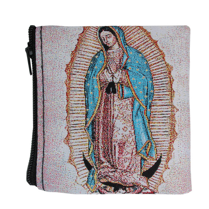 Our Lady of Guadalupe Tapestry Rosary Pouch