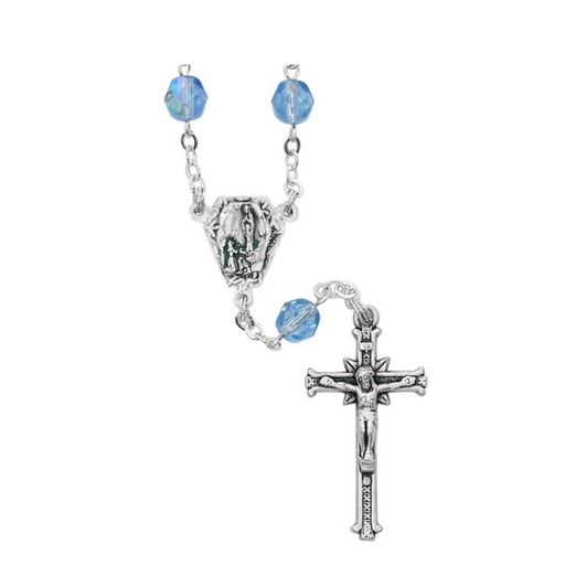 Our Lady of Lourdes Auto Rosary Blue Beads Our Lady of Lourdes Auto Rosary Our Lady of Lourdes Auto Rosary Blue Bead Our Lady of Lourdes Auto Rosaries