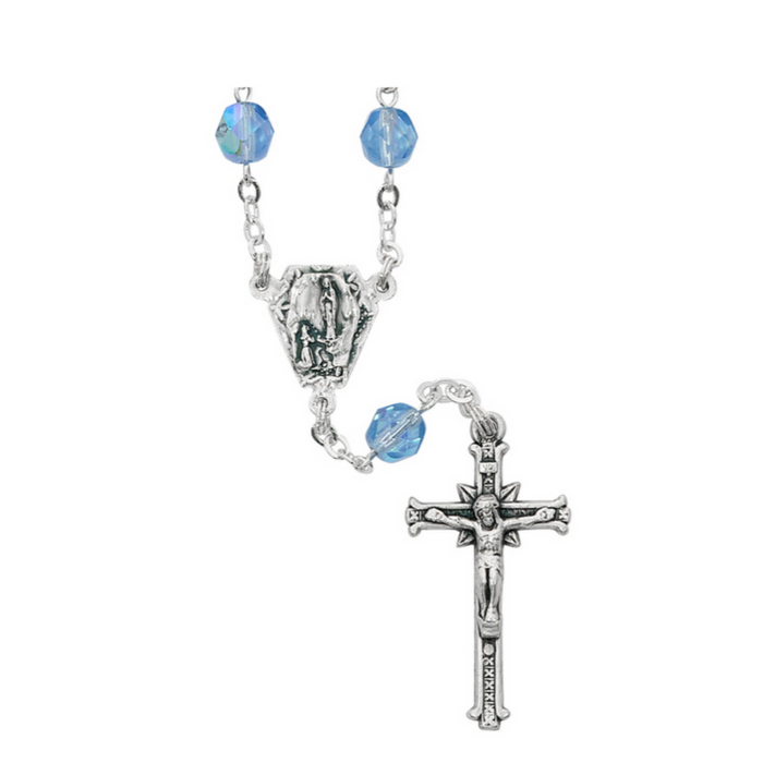 Our Lady of Lourdes Blue Auto Rosary Our Lady of Lourdes Auto Rosary Our Lady of Lourdes Rosary