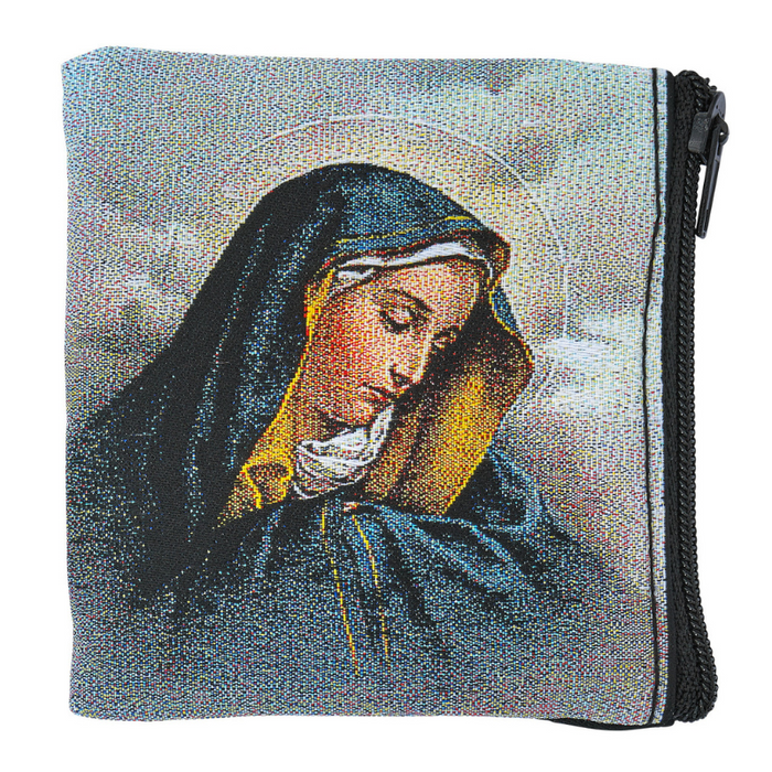 Our Lady of Sorrows Rosary Pouch