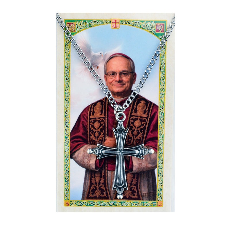 Escapulario de Nuestra Señora del Monte Carmelo con Cadena de 24" y Estampilla Laminada