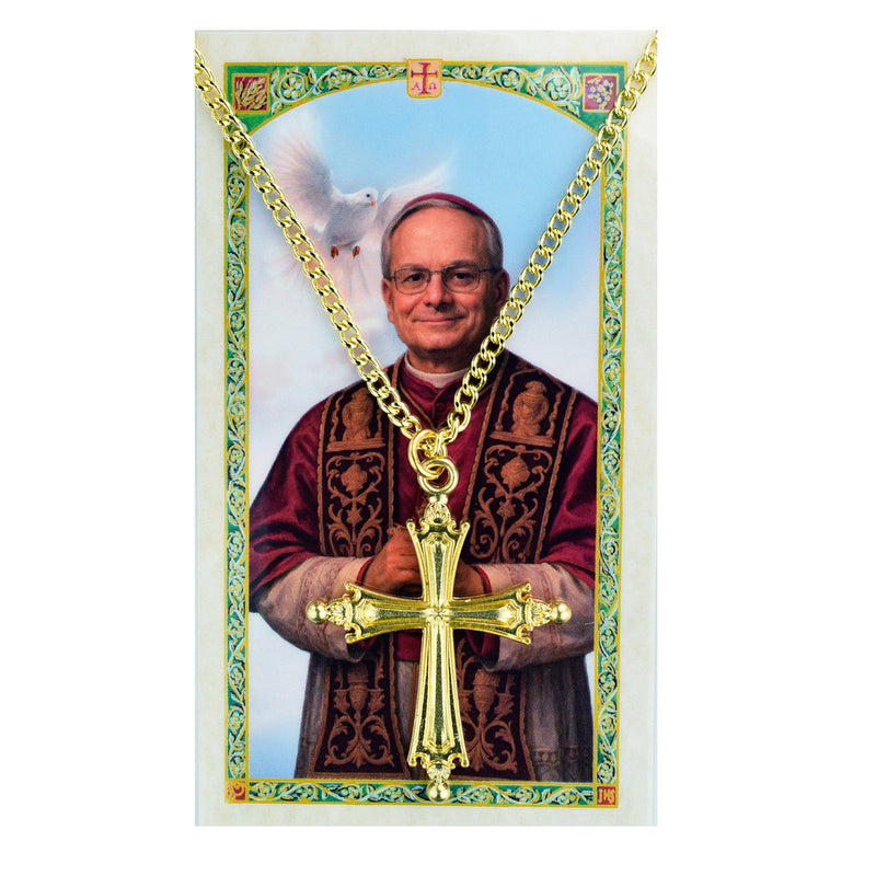 Escapulario de Nuestra Señora del Monte Carmelo con Cadena de 24" y Estampilla Laminada