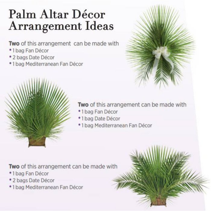 Palm Altar Decor - Fan Palm