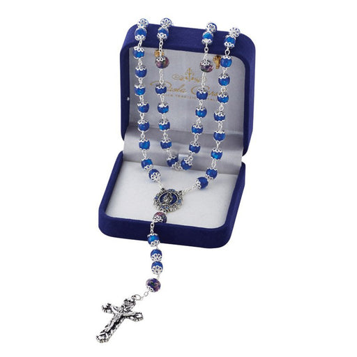 Paola Carola Miraculous Sapphire Rosary