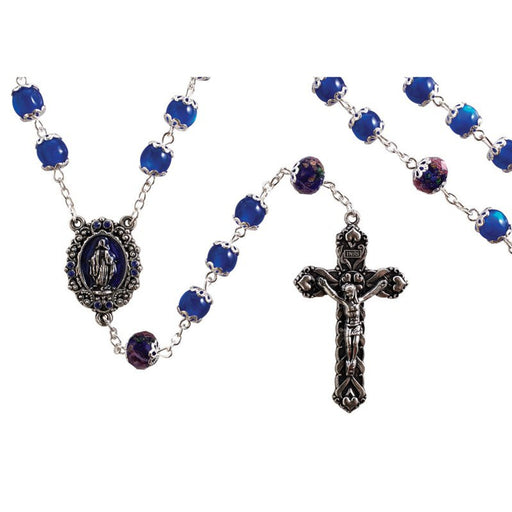 Paola Carola Miraculous Sapphire Rosary